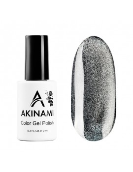 Гель-лак Akinami Color Gel Polish Cat Eye Silver, 9 ml