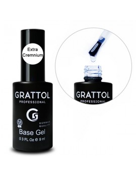 База каучуковая экстрагустая Grattol Rubber Basa Gel Extra Cremnium, 9 ml