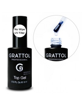 Топ без липкого слоя Grattol No Wipe UV Filter Top Gel, 9 ml