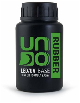 Каучуковое базовое покрытие LED/UV Base Gel Uno Rubber Base, 30 мл