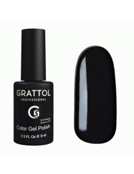 Цветной гель-лак GRATTOL Color Gel Polish 002 BLACK, 9 ml