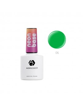 Цветная база ADRICOCO Neon base №06 - зеленое киви (8 мл)