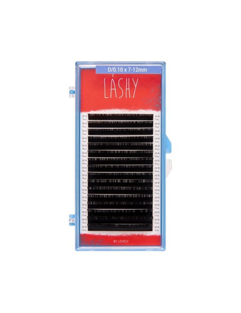 Ресницы для наращивания Lovely LASHY - 16 линий MIX C 0.07 7-12 mm