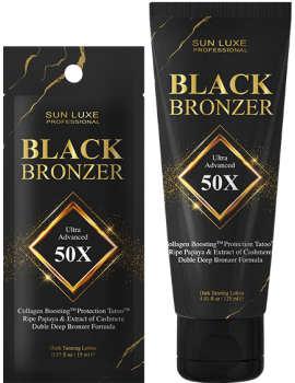 Sun Luxe "Black Bronzer" x50 бронзаторов, аромат: алоэ вера с ультра черными бронзаторами (15 мл)