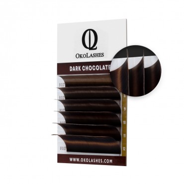 Ресницы OkoLashes Professional Dark Chocolate Mini mix (D 0.10 7-12 мм)