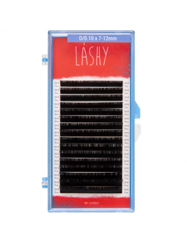 Ресницы чёрные LASHY - MIX C 0.10 7-12мм ( 16 линий)